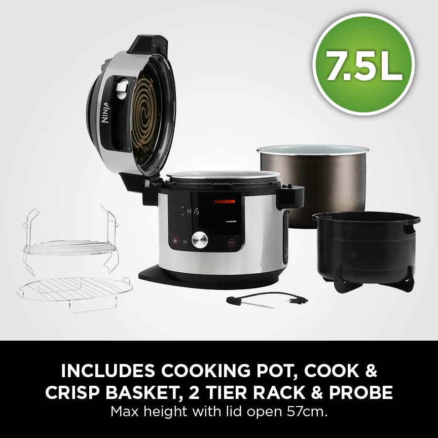 Ninja Foodi MAX 15-in-1 SmartLid Multi-Cooker 7.5L OL750ME